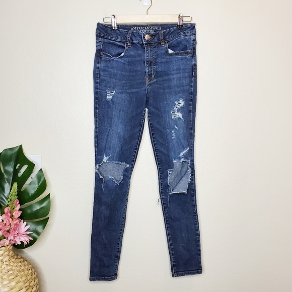 American Eagle Outfitters Denim - American Eagle Hi-Rise Dark Wash Jeggings